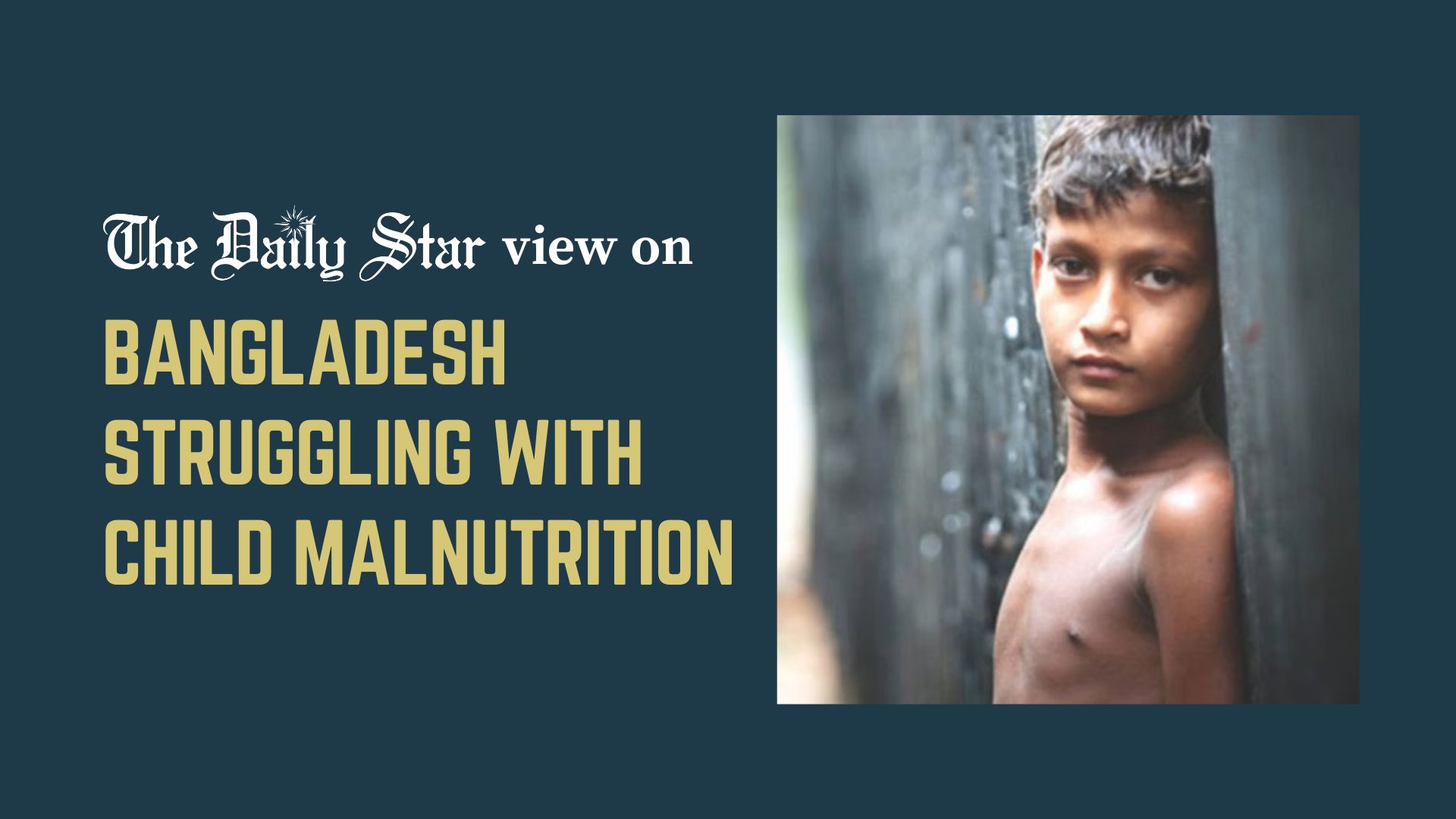 We must not let malnutrition threaten our future