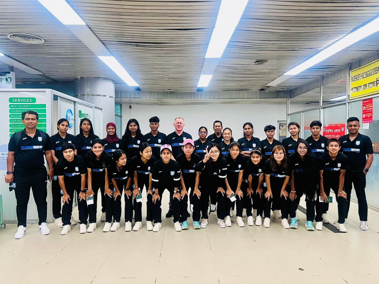 Women booters leave Dhaka for two friendlies in Bangkok