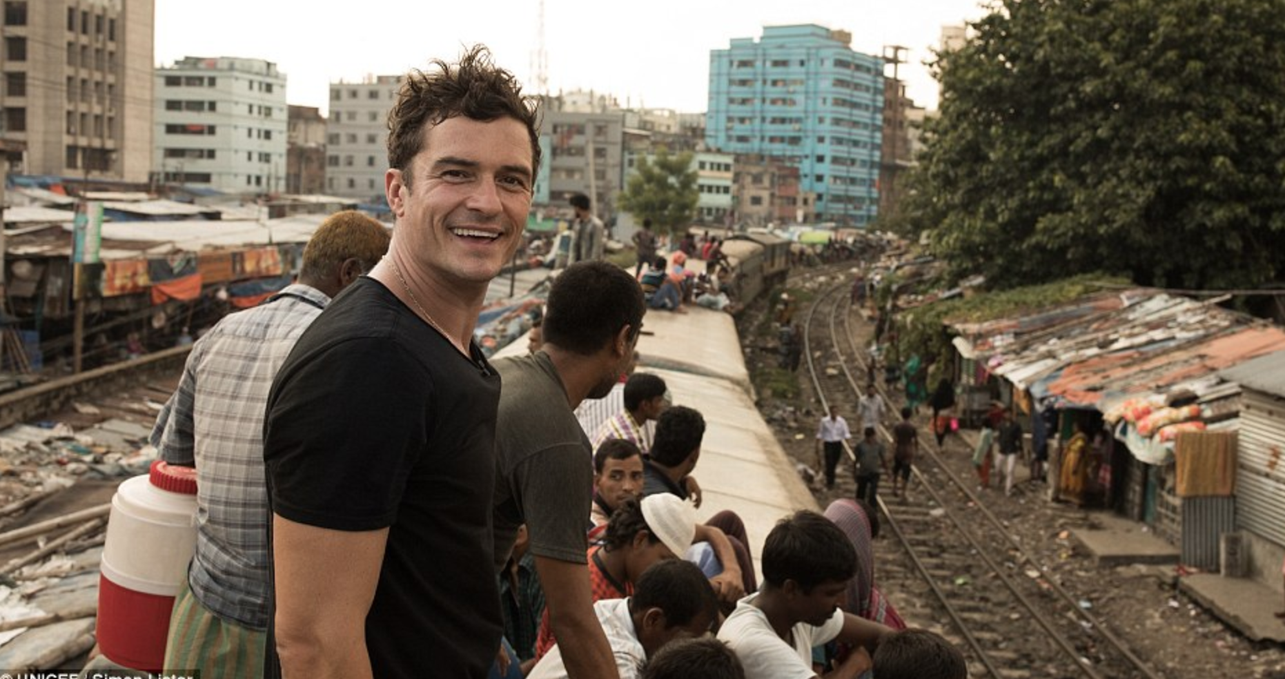 Hollywood star Orlando Bloom visits Bangladesh as UNICEF goodwill ambassador