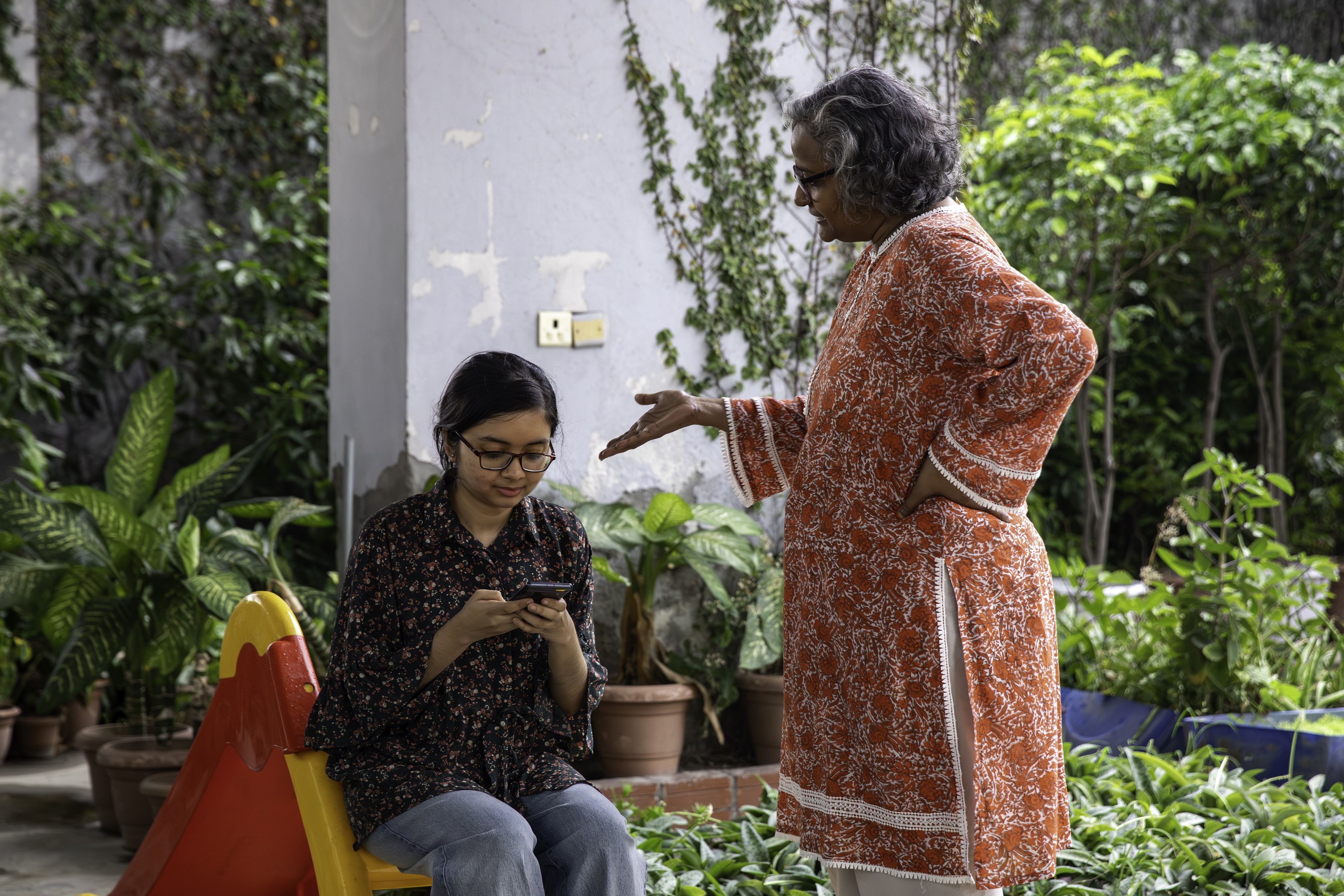 Parent berating their child