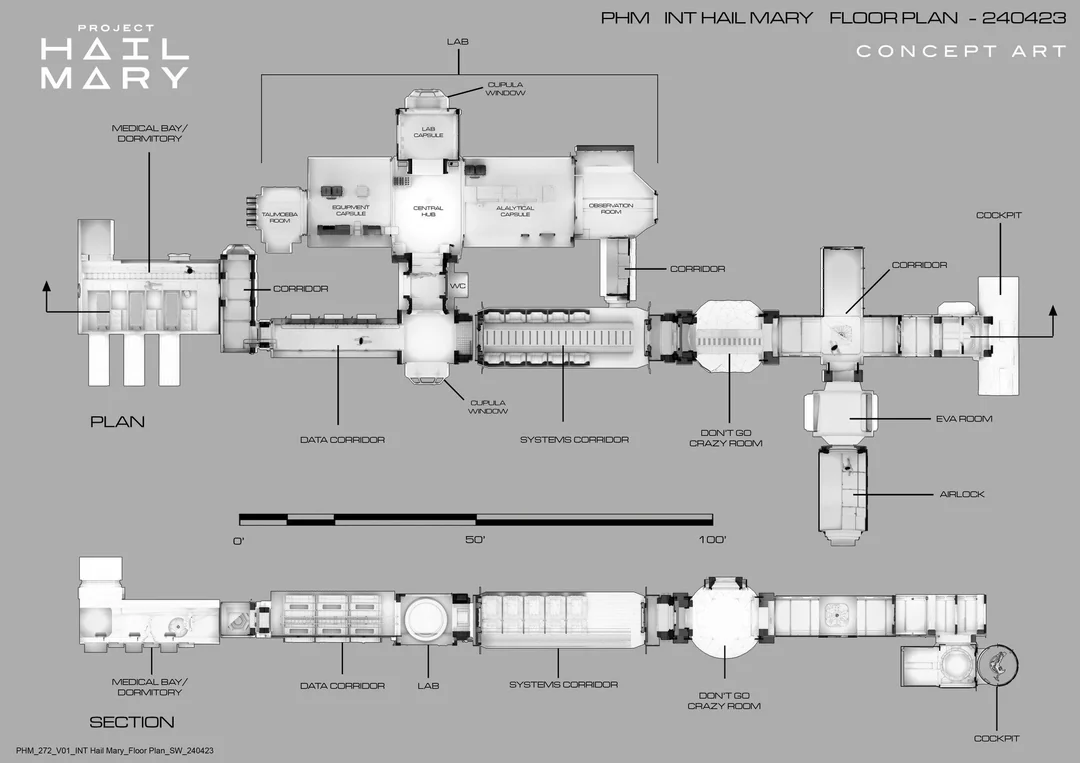 Official concept art for Project Hail Mary (2026)