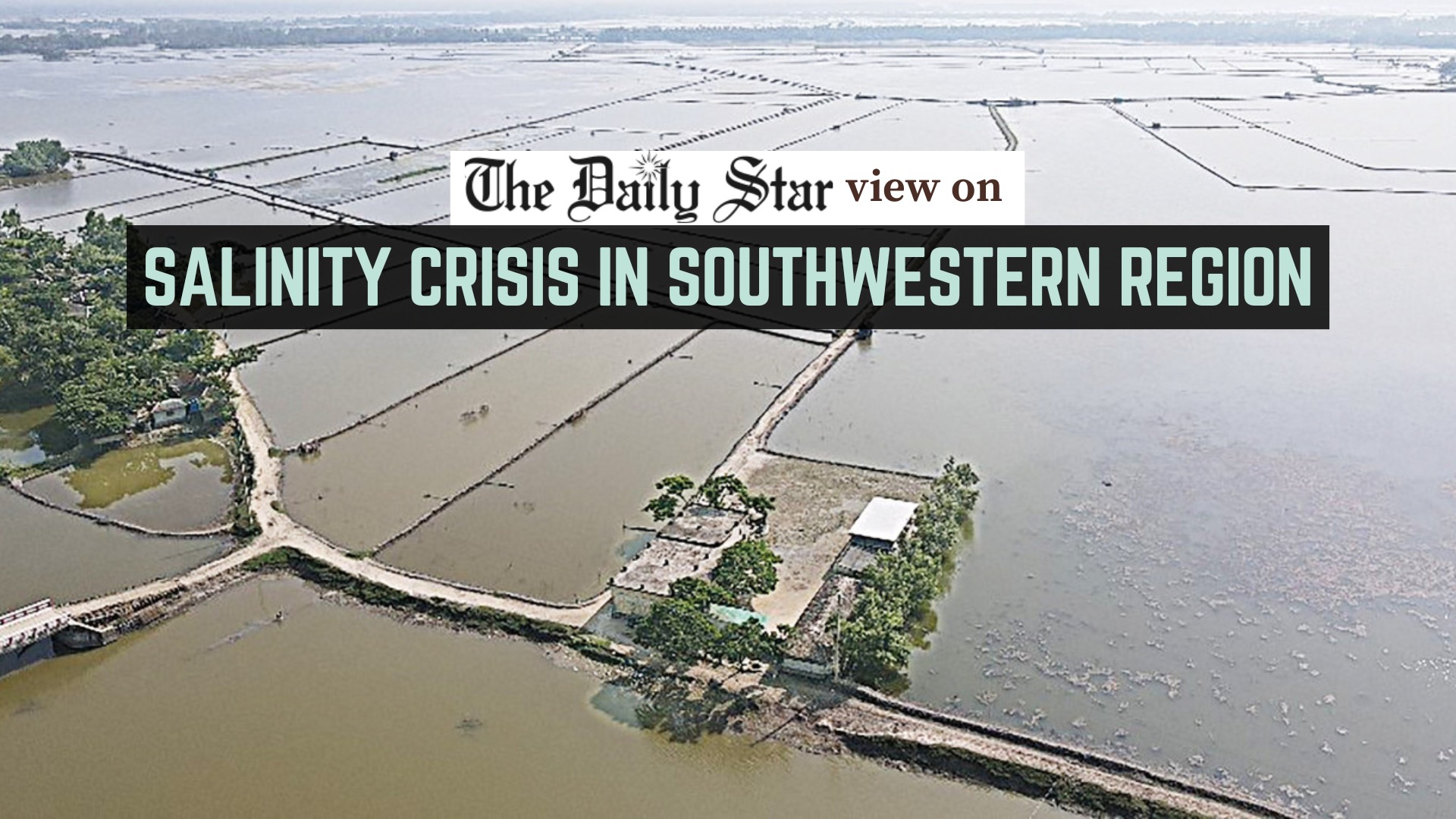 Salinity is poisoning our water and soil