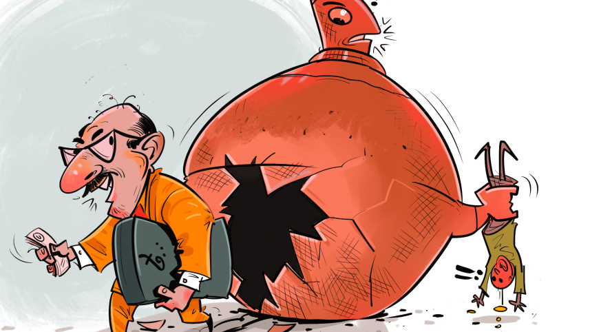 ED 1 loan defaulter cartoon file BIPLOB CHAKROBORTY.jpg