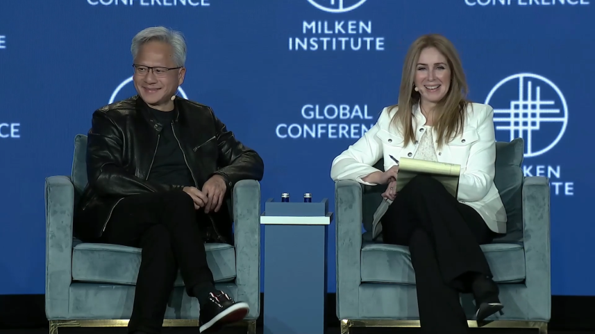 Nvidia CEO with Becky