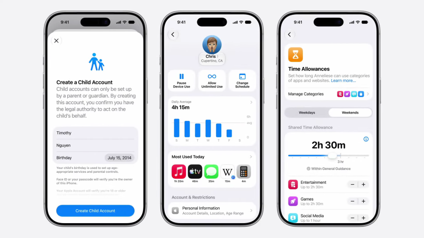 child safety features Apple