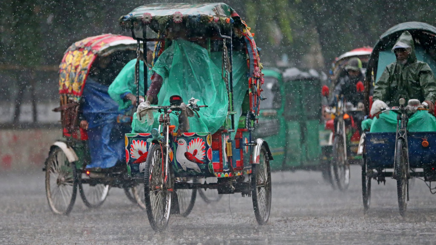 Bangladesh Meteorological Department (BMD) data shows that rainfall in March this year was 31 percent above normal, while April recorded 76 percent more than average. Photo: Firoz Ahmed