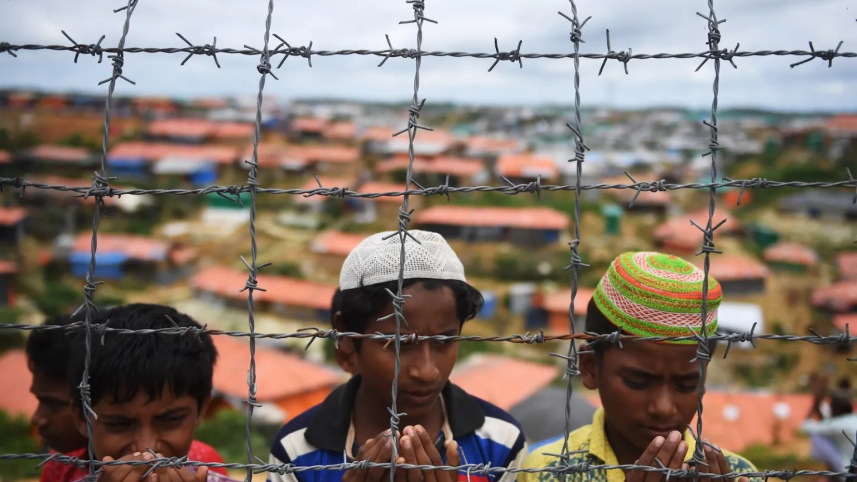 Rohingya at the Kutupalong refugee camp in Bangladesh. File Photo: AFP