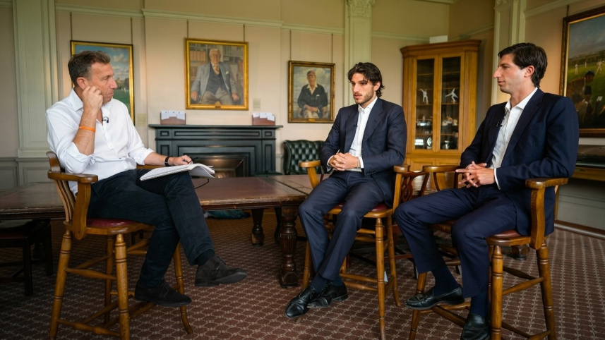 Atherton and Imran Khan sons.jpg