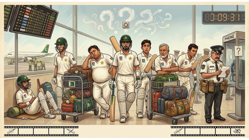 SATIRE Pakistan cricketers stuck in Birmingham airport.jpg