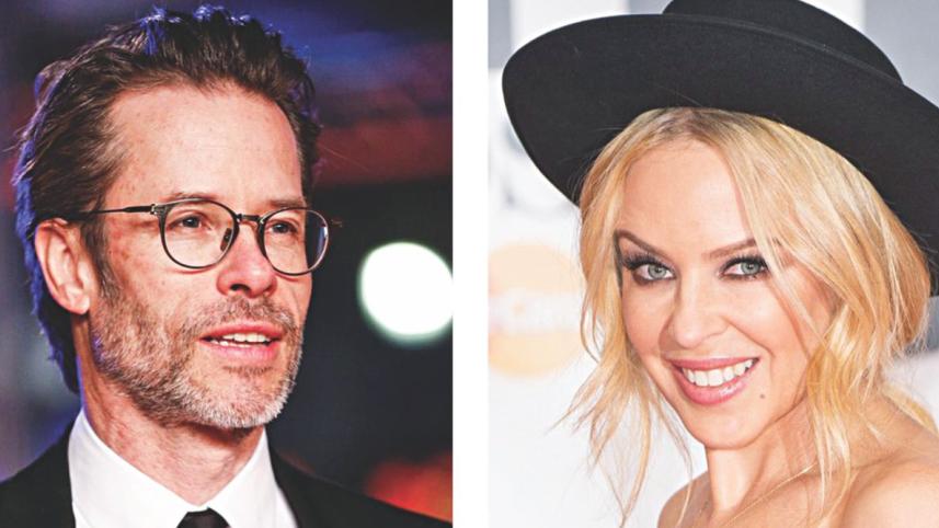 Actress Kylie Minogue and actor-musician Guy Pearce