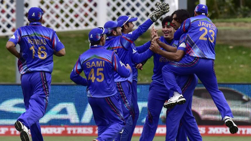 Afghan players celebrate