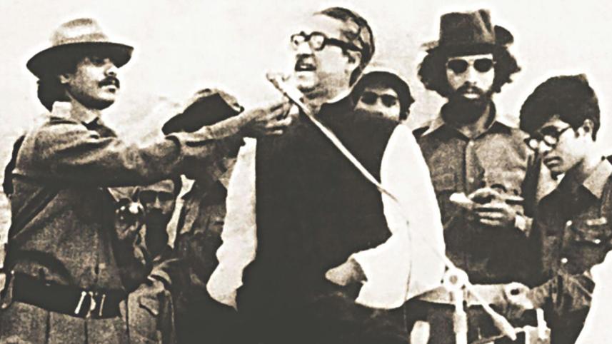 Bangabandhu and Kader Siddique.