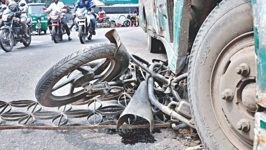 bus kills biker