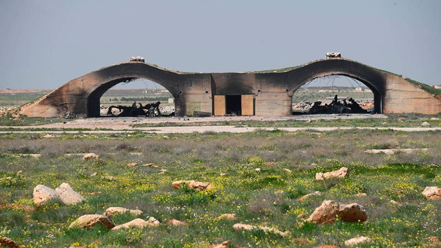 wreckage of destroyed