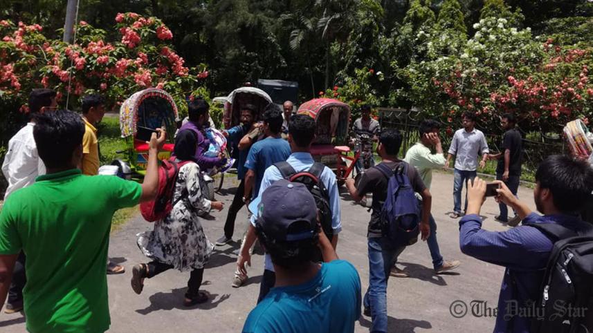 BCL men attack CU protesters