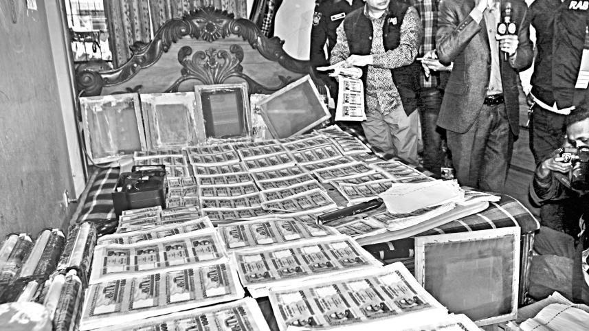 Fake note factory busted in Dhanmondi