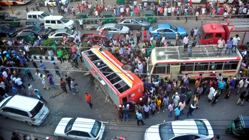 bus accident in the capital