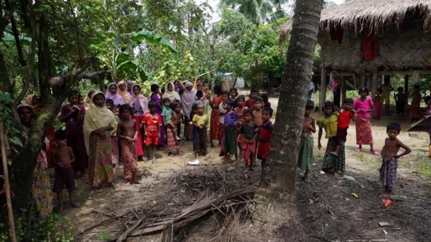 Rohingya villagers