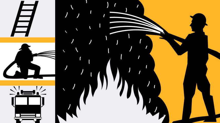 Fire at Baunia of Dhaka slum