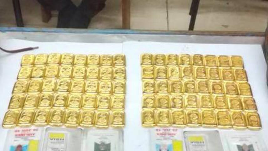 40 gold bars seized at Sylhet airport