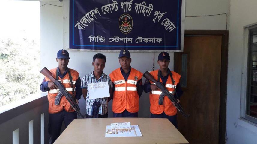 Myanmar national held with gold