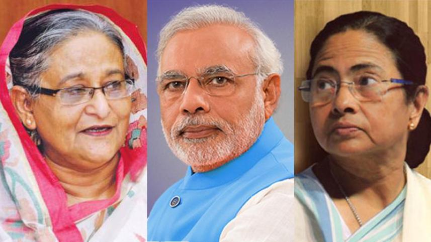 Sheikh Hasina- Narendra Modi-Mamta Banerjee