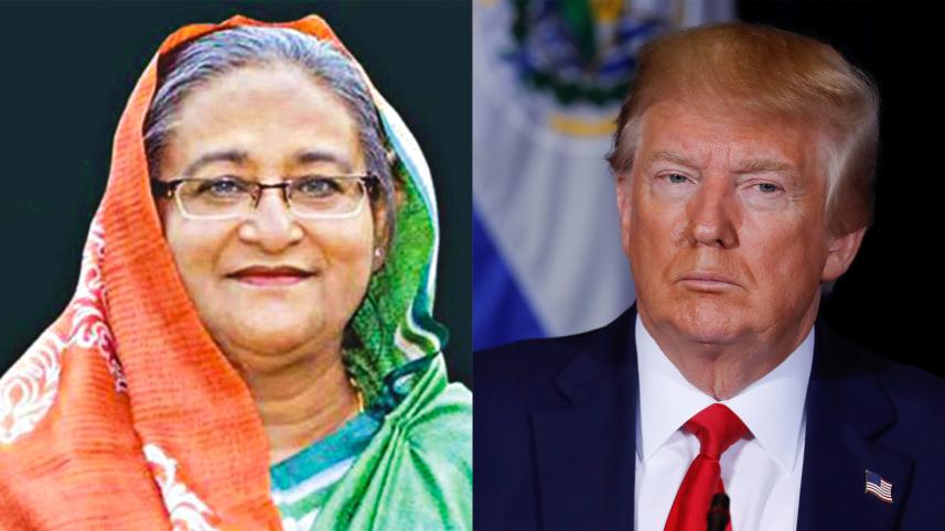 Sheikh Hasina and Donald Trump