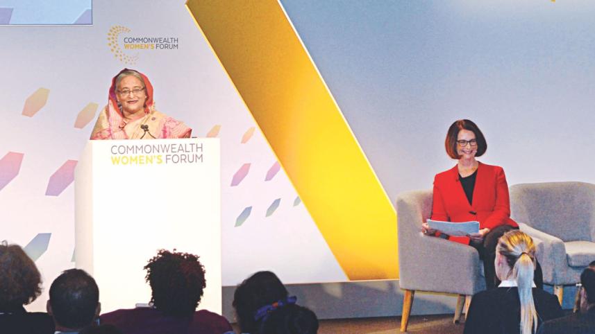 hasina in london.jpg