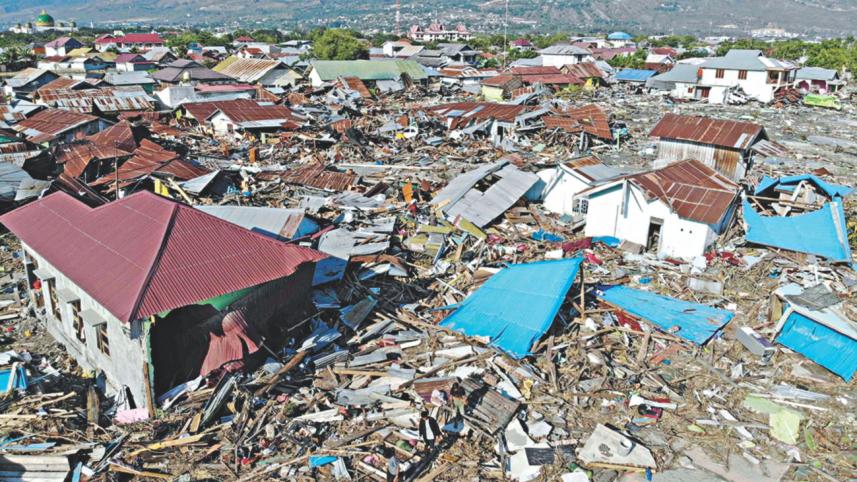 Sulawesi island's earthquake in Indonesia