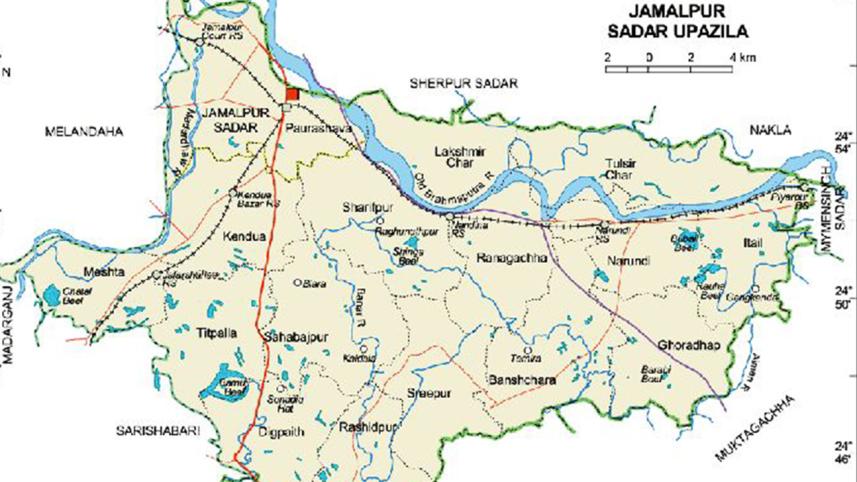 Jamalpur Sadar map