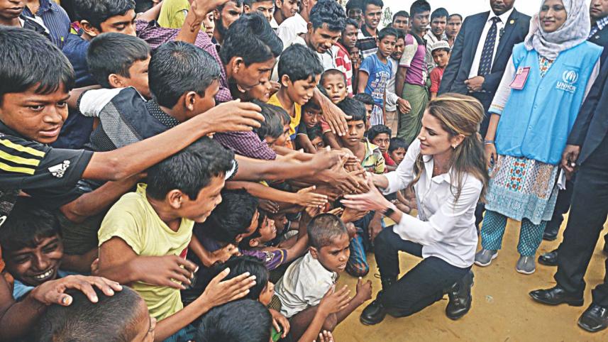 Jordan Queen visits Rohingya Camp