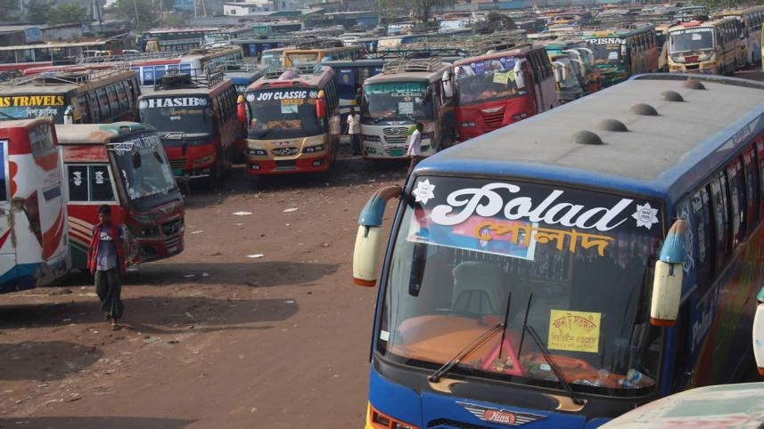 Bus services in Kushtia and Khulna halted