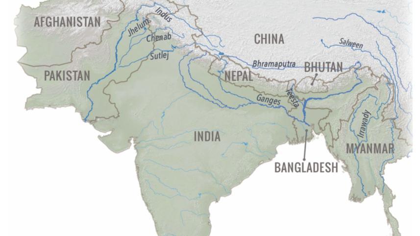 Major rivers of South Asia