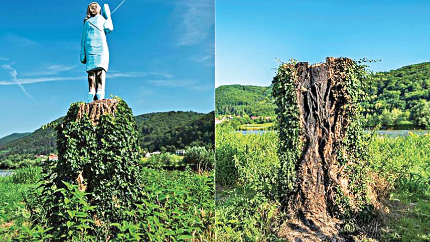 Melania-Trump-statue-fire-Slovenia.jpg