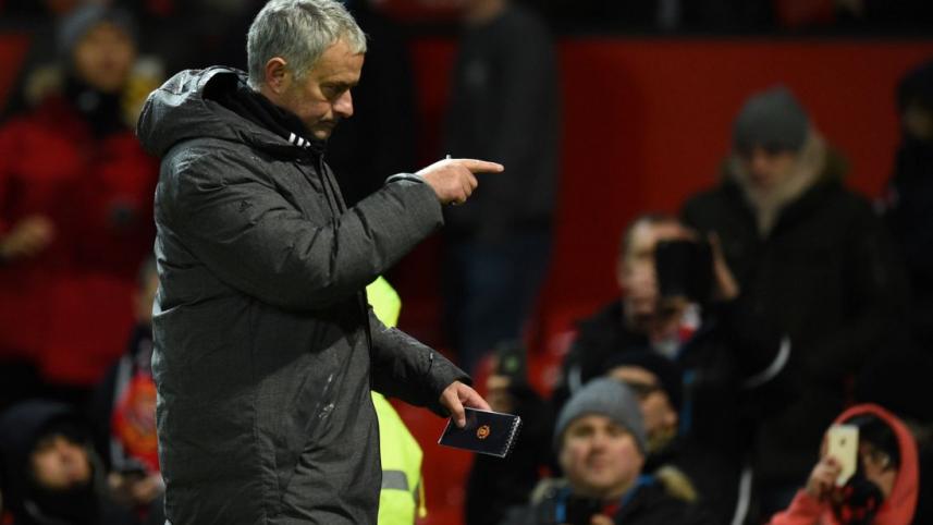 Manchester United's Portuguese manager Jose Mourinho