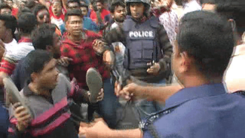 sandal march is out against BNP Chairperson Khaleda Zia