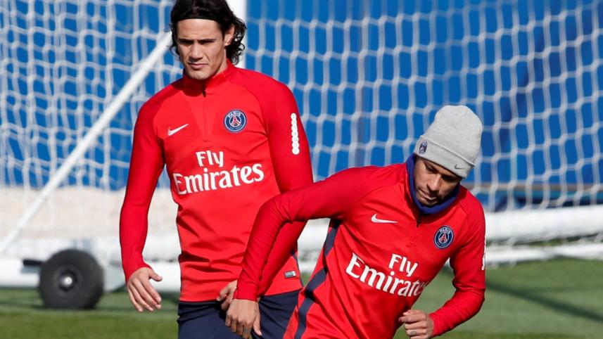 Neymar_Cavani_PSG training.JPG