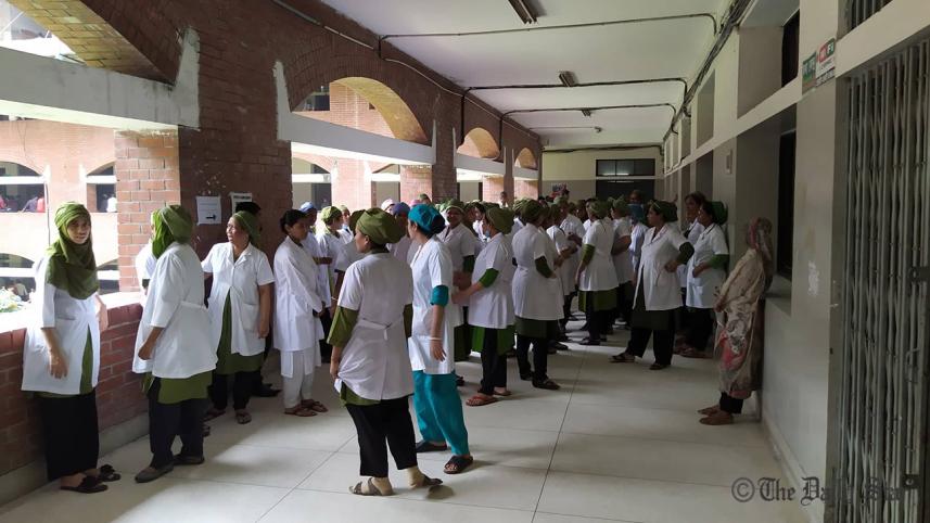 Nurses protest assault