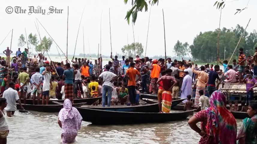 Chalan Beel boat capsize in Pabna