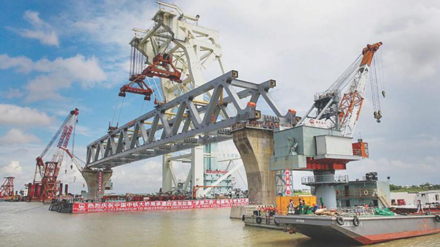 Bangladesh's Padma bridge working progress