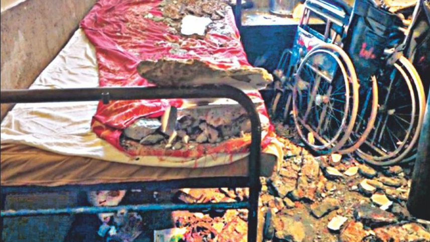 Plaster collapse