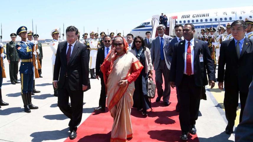 Beijing rolls out red carpet for Prime Minister Sheikh Hasina