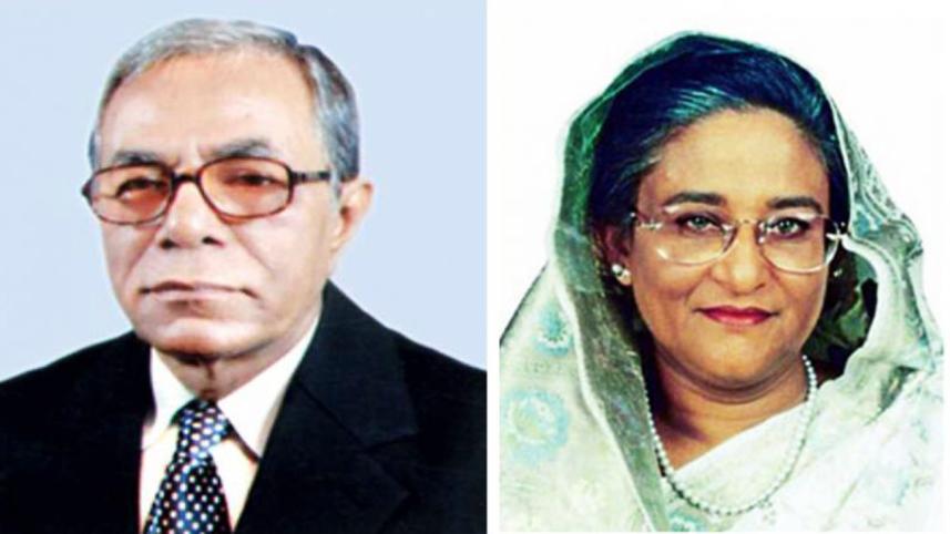President Abdul Hamid and Prime Minister Sheikh Hasina