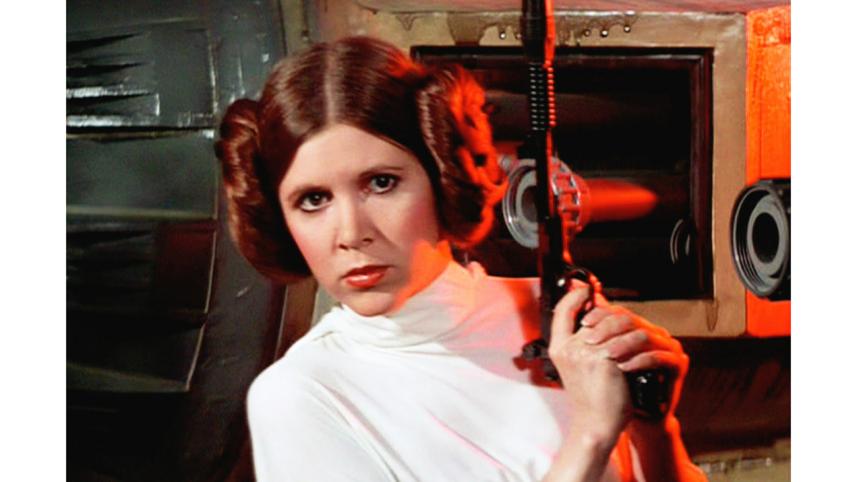 Carrie Fisher in the “Star Wars: A New Hope”.