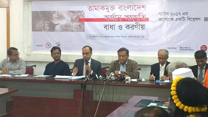 Tobacco consumption in Bangladesh has decreased by 18.5 percent in nine years