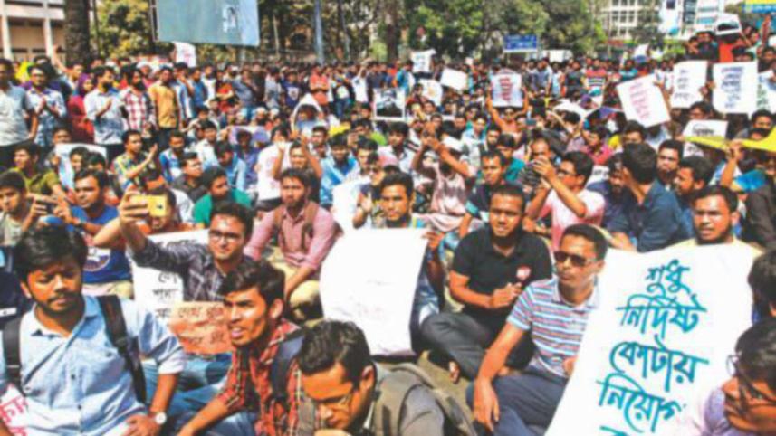 protest against quota system