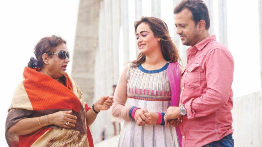 Riaz and television actress Ahona