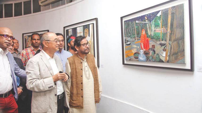 Shiro Sadoshima painting