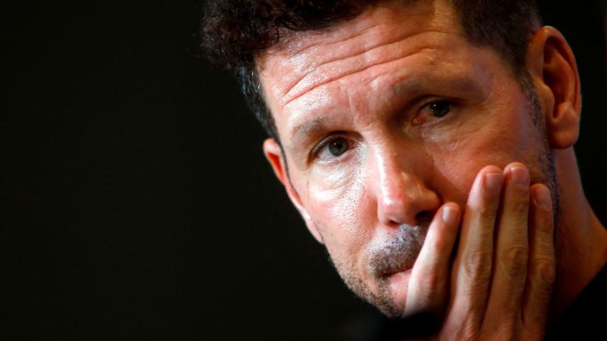 Atletico Madrid's Argentinian coach Diego Simeone