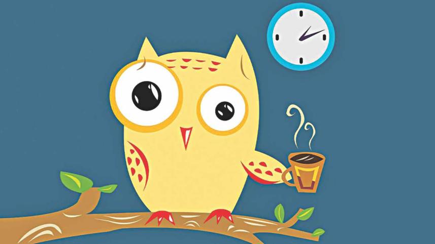 Stages of an all nighter